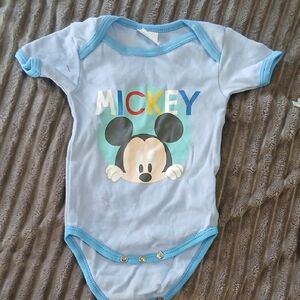 Disney Mickey Mouse Light Blue Bodysuit